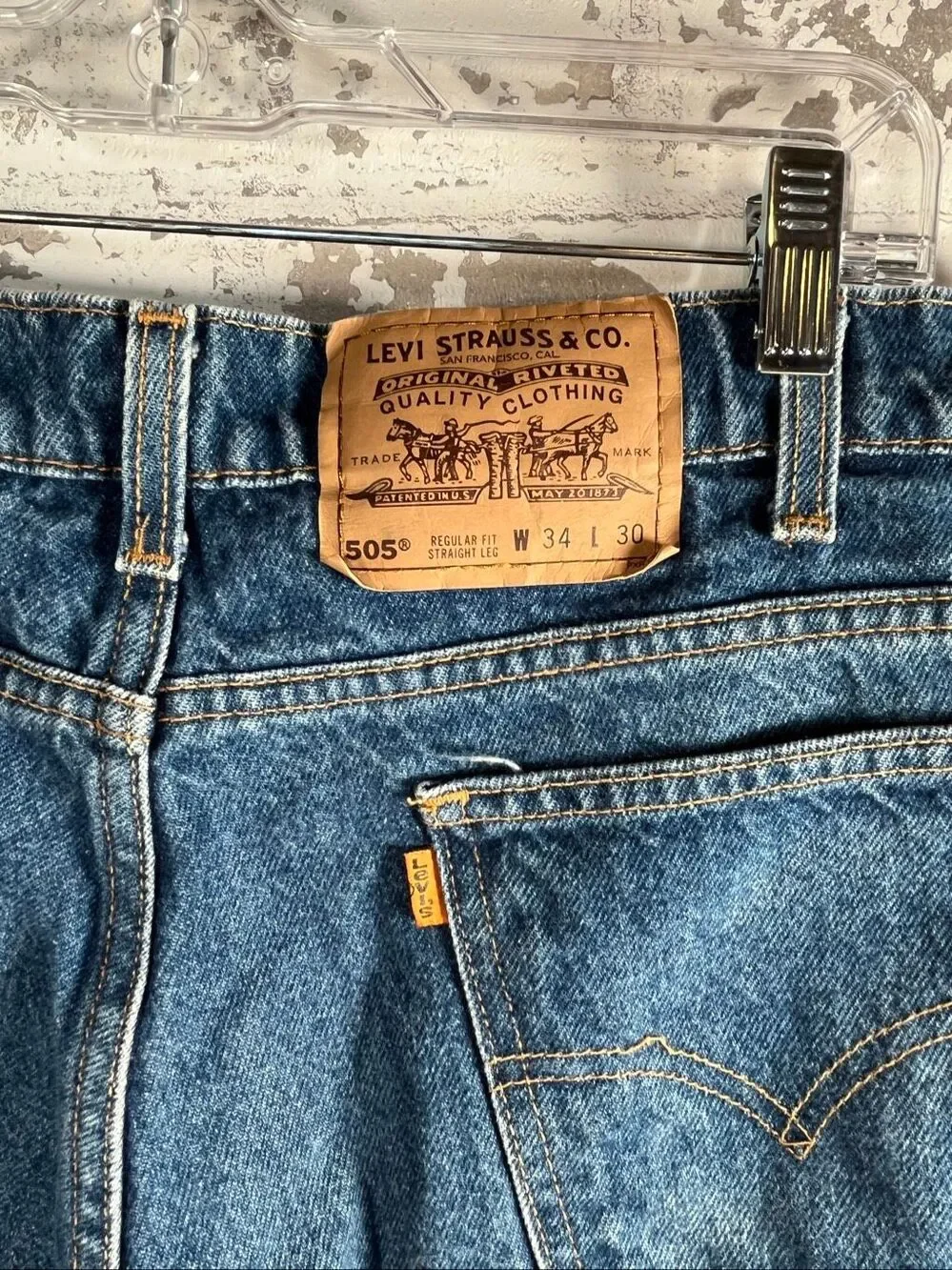 Levi’s | women vintage Orange tag denim cut off shorts